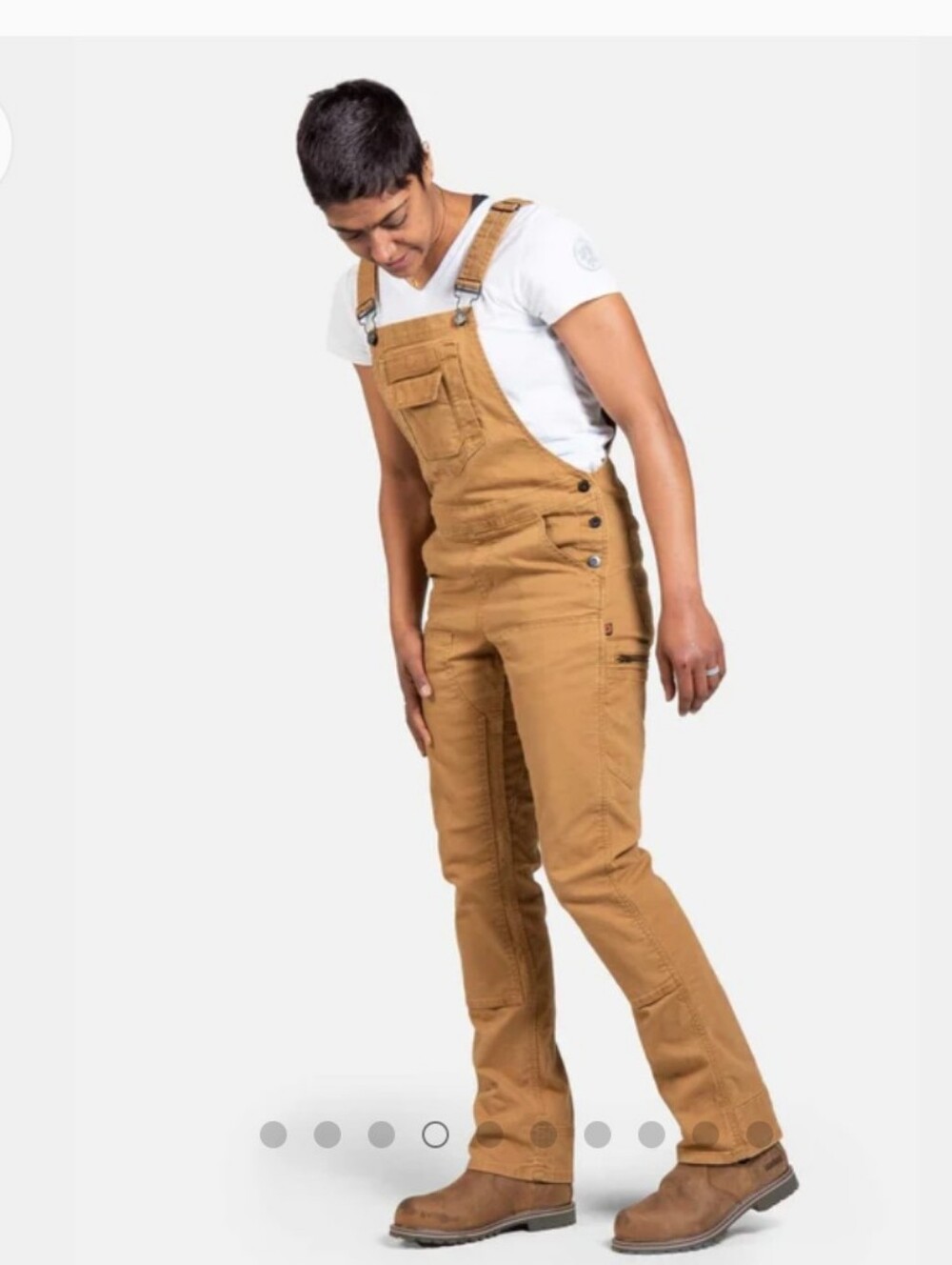 NWT Dovetail Freshley Overalls In Saddle Brown